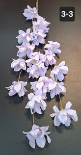 Ramură artificială cu flori lila - 112cm